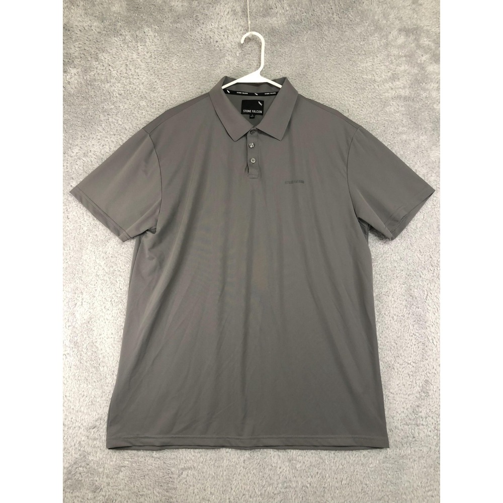 Stone Falcon Polo Shirt Men's XL Gray Performance